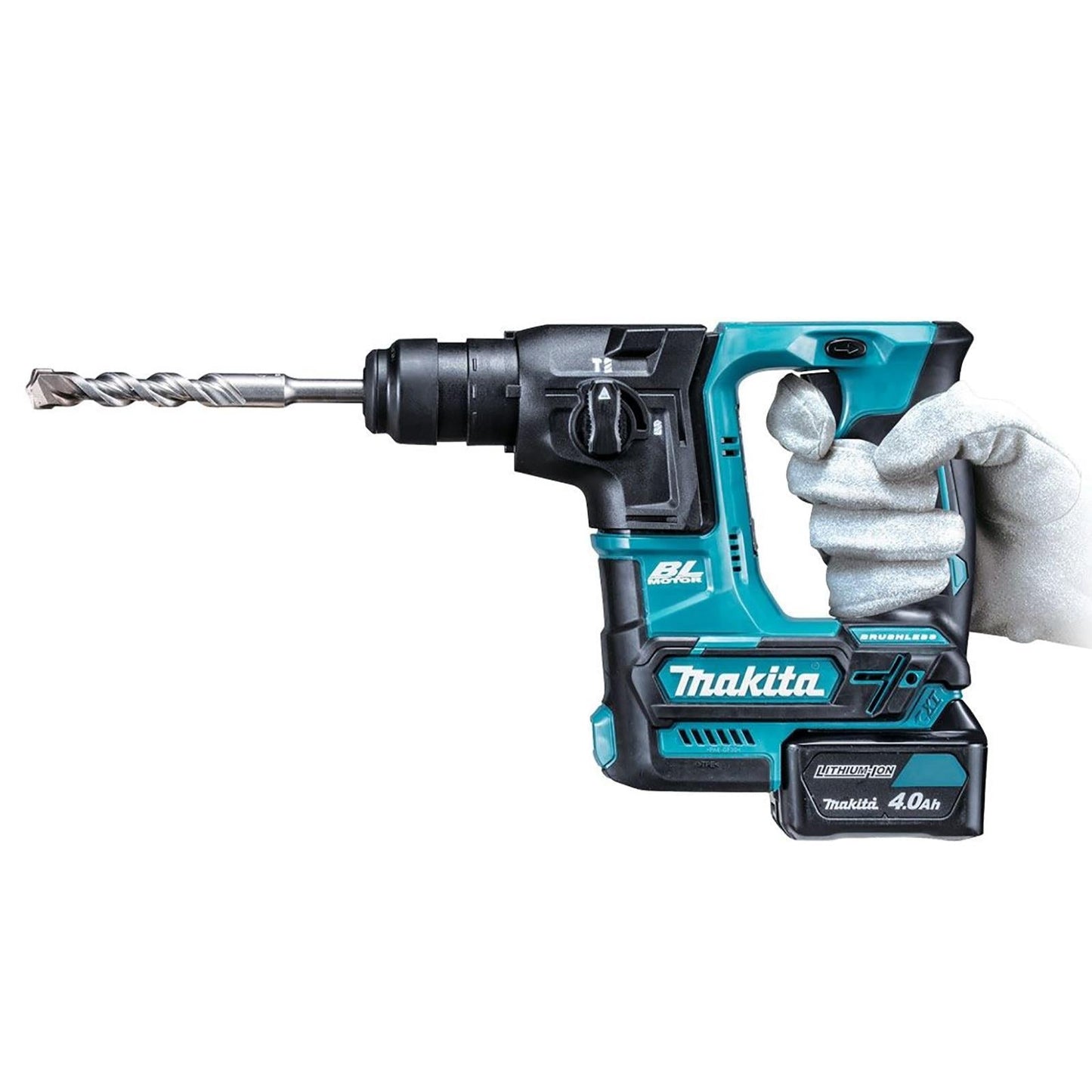 Makita CXT Compact Rotary Hammer Drill Set SDS+ Plus with 2 x 4Ah Batteries, Charger, and Makpac Case